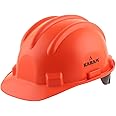 KARAM ISI Certified Industrial Safety Helmet with Plastic Cradle & Rachet Type Adjustment |Safety Helmet for Industrial|Safety Helmet for Men Industrial (PN521)(Orange)(Pack of 2)
