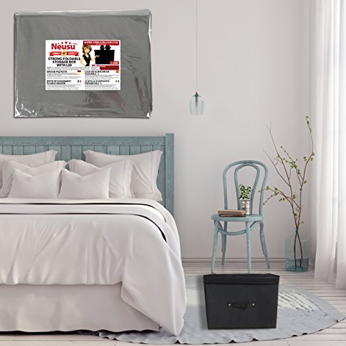 Neusu Extrastarke Große Faltbare Aufbewahrungsbox – 42cm x 31cm x 31cm (40 Liter Fassungsvermögen) – Perfekt Für Jeden Raum (Kinderzimmer, Schlafzimmer, Wohnzimmer), Um Darin Spielzeug, Bettwäsche, Kleidung, Bücher, Dvds Und Mehr Aufzubewahren - 2