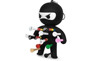 GENERIC Golf Tee Holder - Ninja design | Multiple Colours Available | Holds 13 Tees | Built to Last | Golf Accessories | Golf Gift for Him or Her | Fun Festive Gift