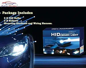 Auto Pearl Car HID Light Kit Bulbs H4 8000k High Intensity Discharge Kit Xenon White Light For Mahindra Scorpio (White_FreeSize)