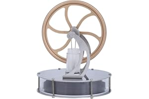 Weytoll Stirling Engine Kit,Low Temperature Stirling Engine Motor Model Steam Heat Electricity Generator Machine Education Model Toy DIY Kits