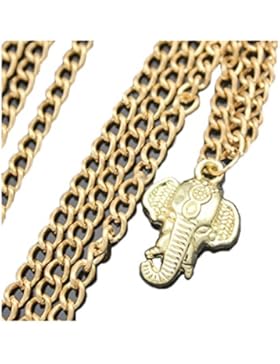 Orientalische Haarkette Kopfkette mit Elefanten-Anhänger Haarband Band Kette Kopfschmuck Haarschmuck Elefant Indian...