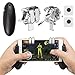 Price comparison product image Mobile Game Controller, EAONE 2 in 1 Gamepad Joysticks L1R1 Aim Trigger Fire Buttons Sensitive Shoot with 2Pcs Joystick Controllers for PUBG/Rules of Survival Fit iOS Android 4.7"-6.44" Phone