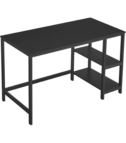 VASAGLE Bureau met opbergruimte, computertafel,100 x 50 76 cm, 2