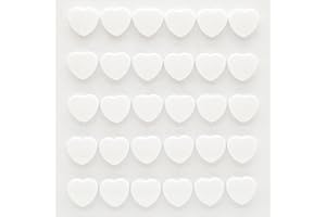 PYJLBX Strong Fridge Magnets, 30Pcs White Heart Whiteboard Magnets, Heavy Duty Mini Magnets for Adults, Small Cute Notice Board Magnet for Crafts, Office, Kitchen, Refrigerator, School, Home Organiser