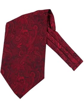 Küssen U Herren Blumenkleid Ascot Seidenschal Herren Paisley Jacquard Woven Anzug Zubehör