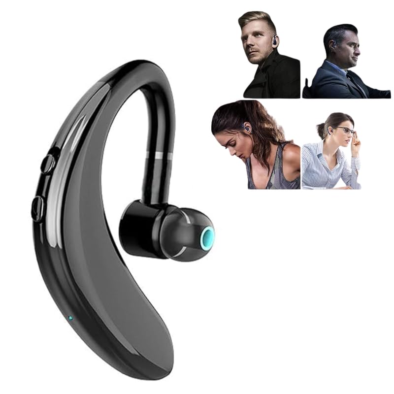 Drumstone 𝟏𝟓 𝐘𝐞𝐚𝐫𝐬 𝐖𝐚𝐫𝐫𝐚𝐧𝐭𝐲 S109 Single Ear Bluetooth Headset with Noise Cancelling Mic - Hands-Free for Mobil