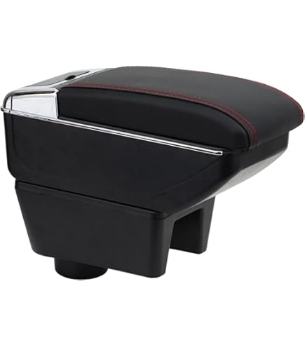 Accoudoir Central Noir Tissu Pour Mini (R55, R56, R57) 2006-2014 - Avec Compartiment Rangement Rembourré - Montage Facile