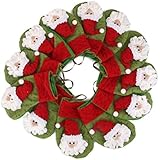 12pcs Bolsa de Caramelos Regalos Forma Medias Calcetines Navidad Decoración Santa Claus