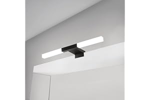 DEELUX LED Luz Espejo 28cm 5W 600 Lúmenes,Lámpara Espejo Baño Blanco Frío 6000K,Apliques Espejo de Baño,lampara pared IP44 Impermeable 230v
