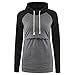 Price comparison product image HEETEY Women's Nursing Long Sleeves Patchwork Tops Breastfeeding Hoodie Sweatshirts Maternity Clothes for Mom Gray