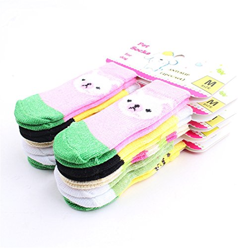 QIYUNZ-Multicolor-Cotton-Soft-Warm-Dog-Puppy-Socks-Paw-Protectors-Color-Pet-Supplies-ONE-RANDOM-COLOR-SENT
