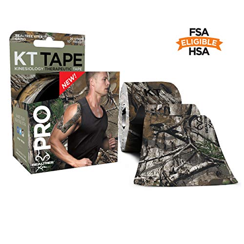 KT TAPE Pro Limited Edition 20 strisce sintetiche pre-cut per Kinesiology, colore Realtree Camo