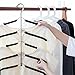 Produktbild Globalqi, Mehrschichtige Kleiderbügel Five-Piece Schwamm Rutschfeste platzsparende Kleiderbügel Edelstahl Multifunktions-Seamless Kleidung Aufhängen Kann Vertikal Vertikal Zum Aufhängen Kleidung Hose
