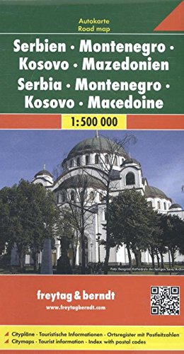 Download Serbie-Monténégro-Macédoine : 1/500000