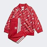  adidas I M TRF SART- Trainingsanzug für Babys, Rot/Weiß
