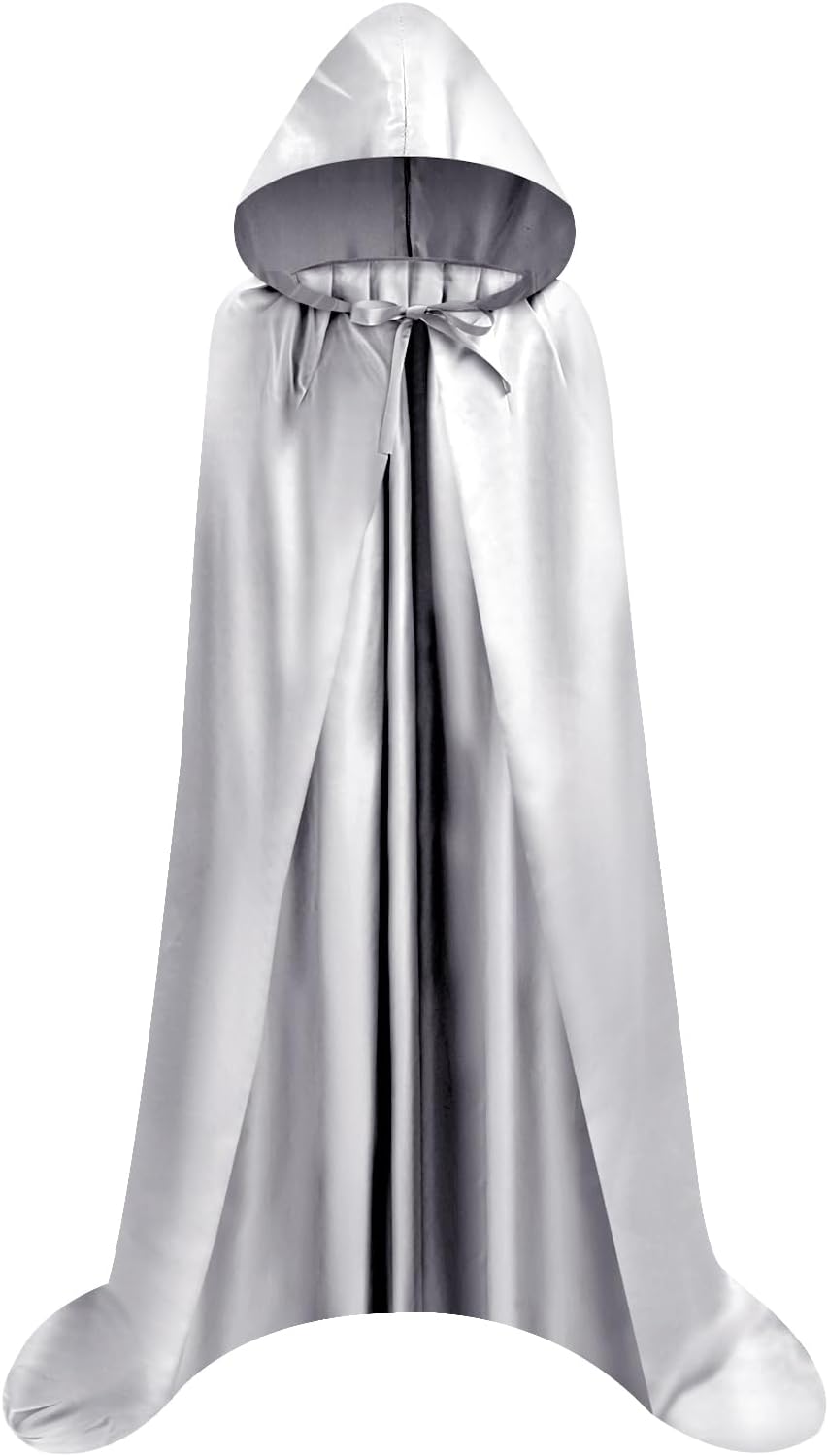 Proumhang Larga Capa con Capucha Medieval Vampiro Traje de Bruja Mujer Halloween Disfraz Carnaval Navidad Adulto