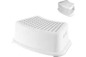 GÉNÉRIQUE Tabouret d'enfant, Marche Pied pour Enfant, Marche Pieds NTS, Marche Pied Toilette Multifonctionnel, Marchepieds pour Chambre de bébe pour lavabo de Salle de Bain, Gris