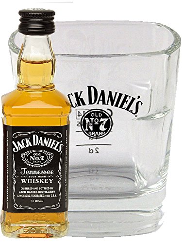 'Jack Daniel' s Whiskey vetro Set Old No. 7 Plus - Whiskey vetro con Miniatura Jack Daniel' s (1 X 0.05 L)