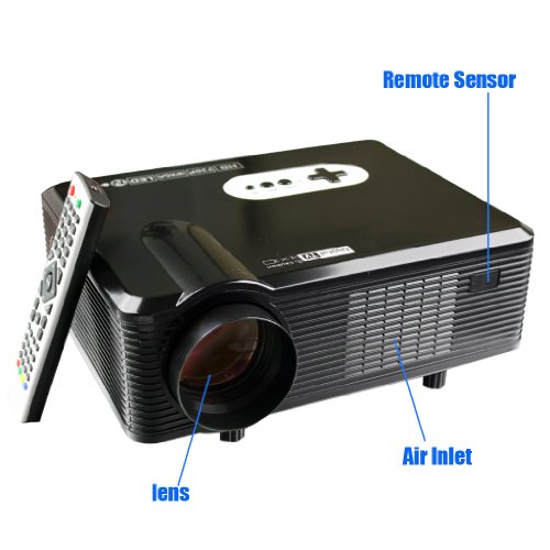 CL720D DVB-T Projector Home Theater Native 720p support 1080p Led projector Digital TV Black