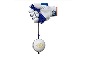 SNEHA HANDICRAFT White Hanging Cricket Leather Ball Practice & Knocking Set of 1