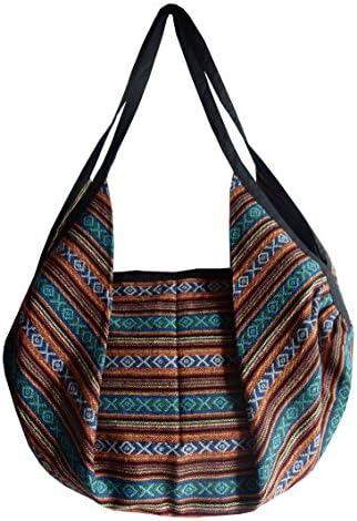 Ariyas Thaishop, 2 in 1 combi backpack / shoulder bag cotton, handwork