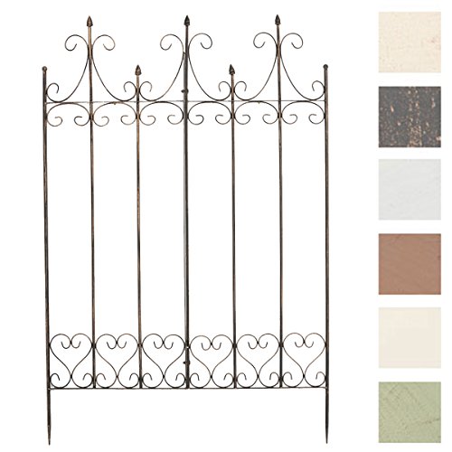 CLP Metall-Rankgitter FLIEDER, 150 x 100 cm, aus Eisen, im rustikalen Landhausstil, Stabstärke 1,5 cm bronze