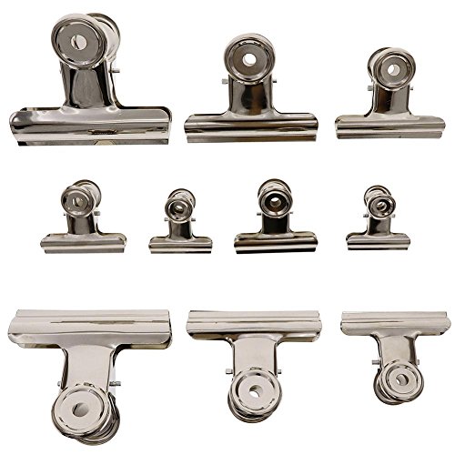 Preisvergleich Produktbild Teabelle Chipstütenklammern, Lebensmittel-Klammern, robuste Klammern für Tüten, Silber, luftdichter Allzweck-Verschluss für gute Griffigkeit, Klammern für Büro, Schule und Zuhause