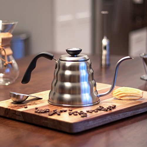 BOCHA – Handbrüh Kaffee Und Tee Kessel 1,2 L Edelstahl Wasserkessel Mit Temperaturanzeige Thermometer, Gratis Schaufel Beutel Klammer Und Ebook Inbegriffen - 8