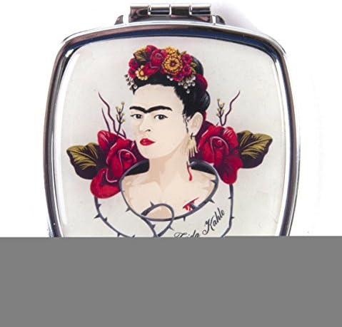 Frida Kahlo Rose Thorns Compact Pocket Handbag Mirror