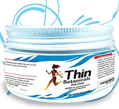 THIN BOTANICALS Cellulite Cream That Works-Breaks Down Excess Fat-Tones &amp; Tightens Skin-Reduces Cellulite &amp; Stretch Marks-Works On Thighs, Tummy &amp; Buttocks-Stimulates Circulation