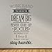 Produktbild MEIJING Work Hard, Dream Big, Never Give up, Stay Humble Wandtattoo Zitat Teamwork Vinyl-Aufkleber steuern Schlafzimmer Motivzitat -Wand-Aufkleber