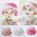 ROPALIA Infants Baby Girls Kids Lace Bowknot Summer Bucket Sun Hat Cap 3-12M