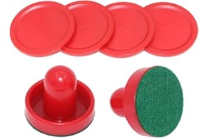 HILAI Tabletop Air Hockey Spiel, 2pcs 96mm Air Hockey Pucks Air Hockey Ersatzset Ice Hockey Pushers Pucks Paddles für Tischfamilie Game Tisch Fußball