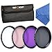 Produktbild K&F Concept® 58mm 6 teiliges Slim UV CPL FLD Warme Filter Set UV Schutzfilter Graufilter Objektiv Filterset Kamera Zubehör Set für Canon 600D EOS M M2 700D 100D 1100D 1200D 650D DSLR Kamera + Reinigungstuch für Objektive + Filtertasche