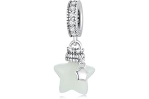 Sterlingsilber Glow-in-the-Dark Stern Leuchtender Anhänger Charm Für Pandora Armband