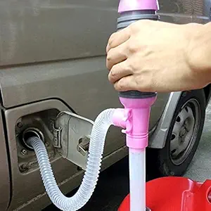 Mahek Portable Car Hand Siphon Oil Fuel Water and Oil Transfer Pump for Home