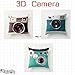Hangqiao 3D Camera Print Cushion Cover Plush Couch Throw Sofa Pillow Case , Style 1