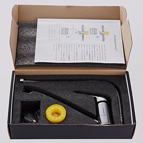 Homelody Chrom Wasserhahn Küche Niederdruck Armatur Küchearmatur Spüle Mischbatterie Einhebelmischer Spültischarmatur Waschtischarmatur - 7