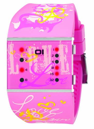 THE ONE - Binary Watch Damen-Armbanduhr Slim Square Lady Digital Quarz SLS138R3 THE ONE - Binary Watch Damen-Armbanduhr Slim Square Lady Digital Quarz SLS138R3