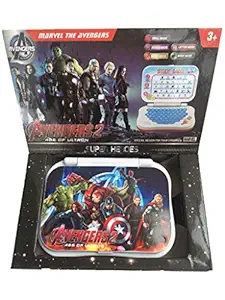 SFR Toys Kids Mini Laptop English Learner Study Game Computer Notebook Toy Multi Colour ( Battery Not Including ) (Avengers Mini Laptop)
