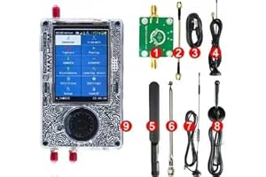 Nytt H4M portaPack H4M HackRF Allt-i-ett-kit med antenner, 3,2 tum TFT 1 MHz-6 GHz professionell trådlös radiosändare ABS skal, uppspelningsinspelning för radiosändtagare från