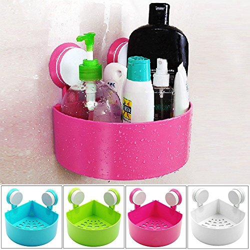 VDNSI Plastic Interdesign Bathroom Kitchen Storage Organize Shelf Rack Triangle Shower Corner Caddy Basket with Wall Mounted Suction Cup (Random Color) - 1 Pc RS.429 (76.00% Off) - Amazon VDNSI Plastic Interdesign Bathroom Kitchen Storage Organize Shelf Rack Triangle Shower Corner Caddy Basket with Wall Mounted Suction Cup (Random Color) - 1 Pc RS.429 (76.00% Off) - Amazon