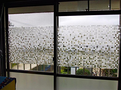 (60cm X 200cm)DuoFire statisch haftende Deko- / Sichtschutzfolie Privacy Glass Window Film DL014 - 3