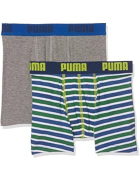 Puma Jungen Basic Boxer Printed Stripe 2p Boxershorts