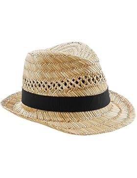 Beechfield Unisex Sommer Strohhut / Trilby-Hut