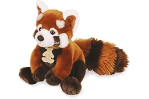 Histoire d'Ours - Peluche Panda Roux - Marron - 20 cm - Collection Les Authentiques - Peluche Réaliste Mignonne et Toute Douce - Avec Boite Cadeau pour Enfant - Garantie Doudou Perdu - HO2217