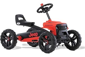 BERG Pedal Car Buzzy Rubicon | Pedal Go Kart, Ride On Toys for Boys and Girls, Go Kart, Toddler Ride on Toys, Outdoor Toys, Beats Every Tricycle, Adaptable to Body Lenght, Go Cart for Ages 2-5 Years