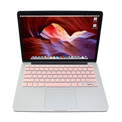 GMYLE Baby-Rosa Silikon Tastatur Cover für Macbook Air Pro 13 15 15 Pro Retina 17 US-Modell - 2