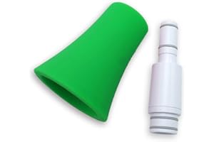 Nuvo Instrumental N515SWGN White with Green Trim Straighten Your jSax Kit